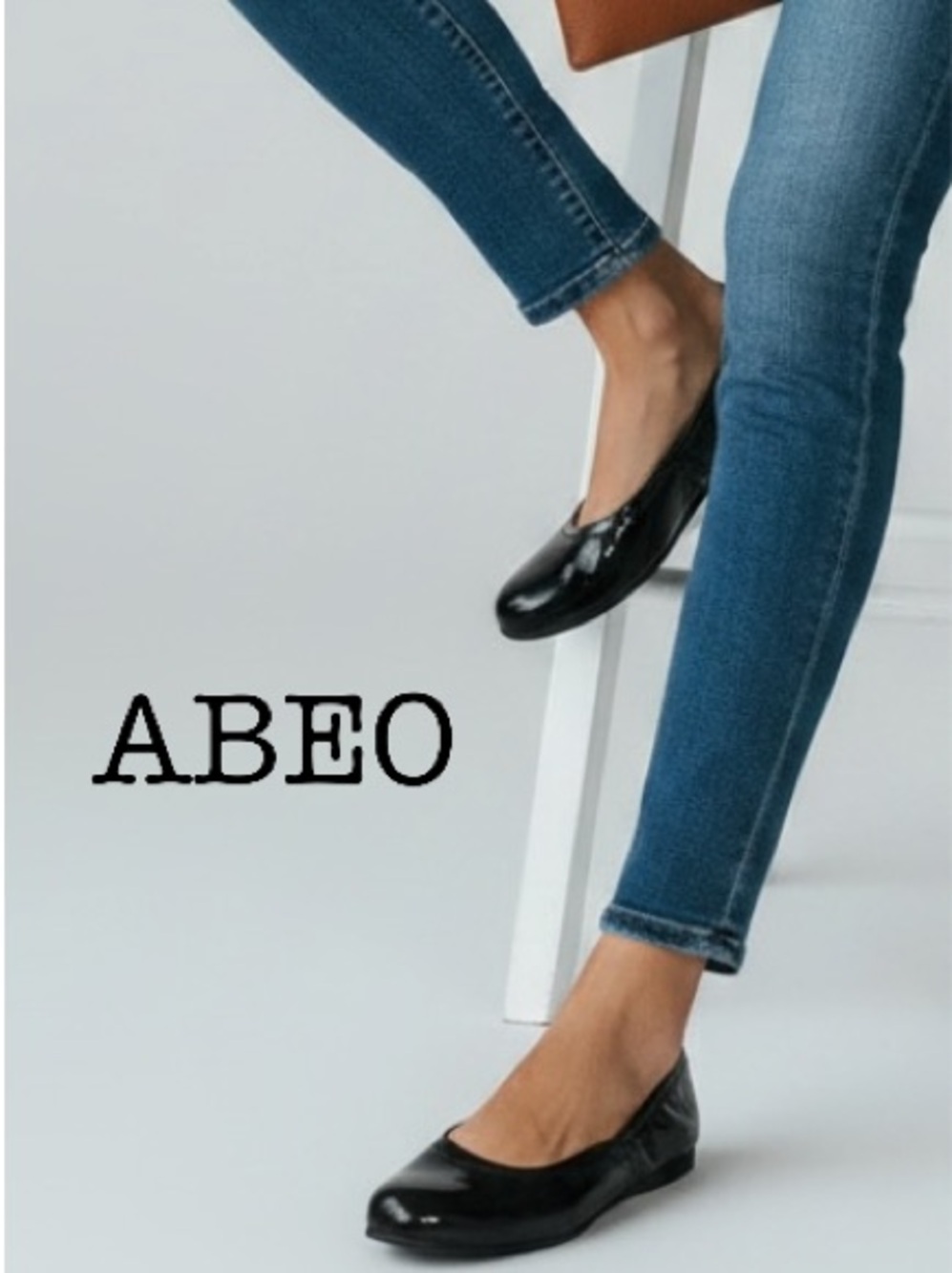 ABEO Tilly Black Patent Leather Flats Size 10